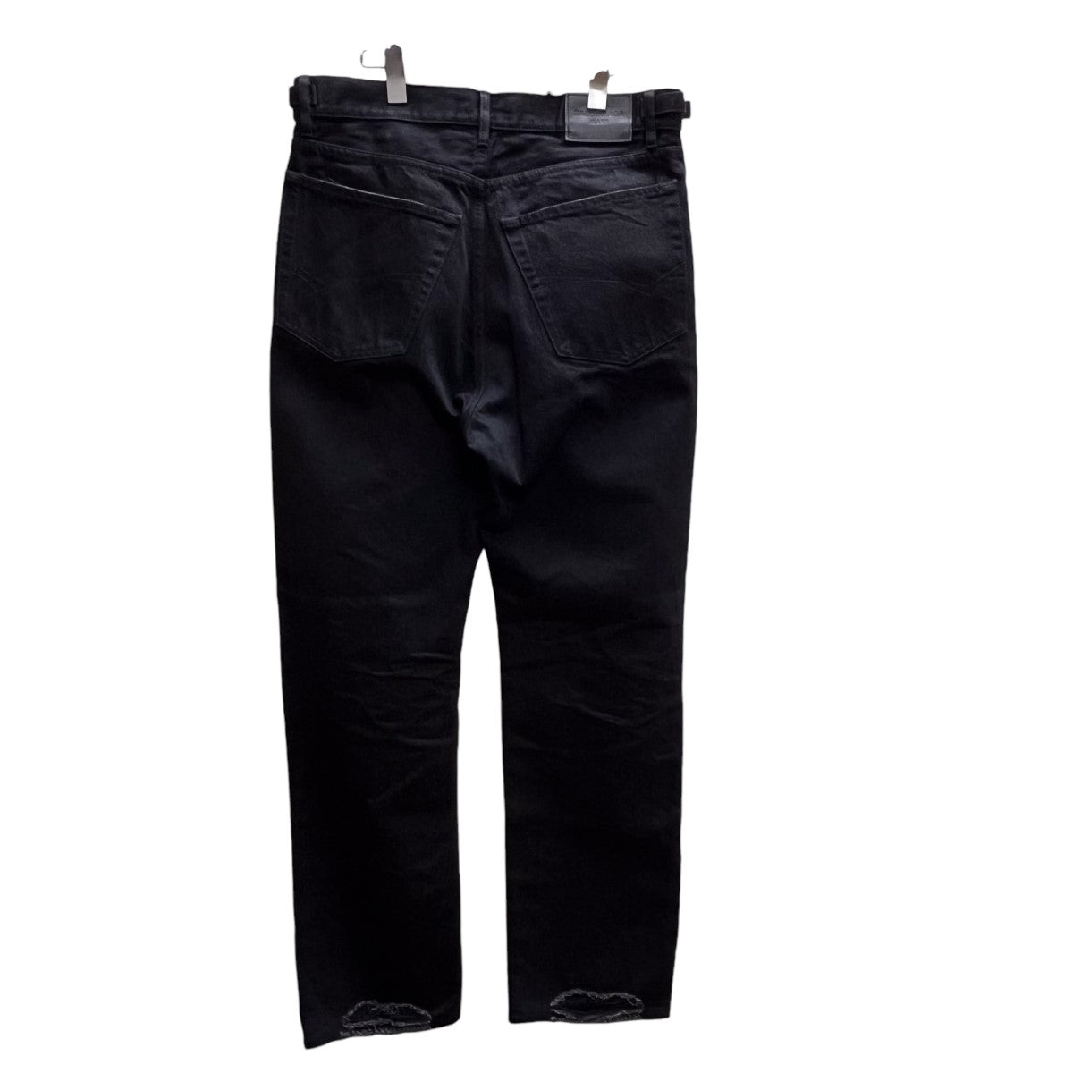 バレンシアガ　ブラックデニム　未使用 BALENCIAGA(バレンシアガ) デニムパンツ 697825 ブラック サイズ