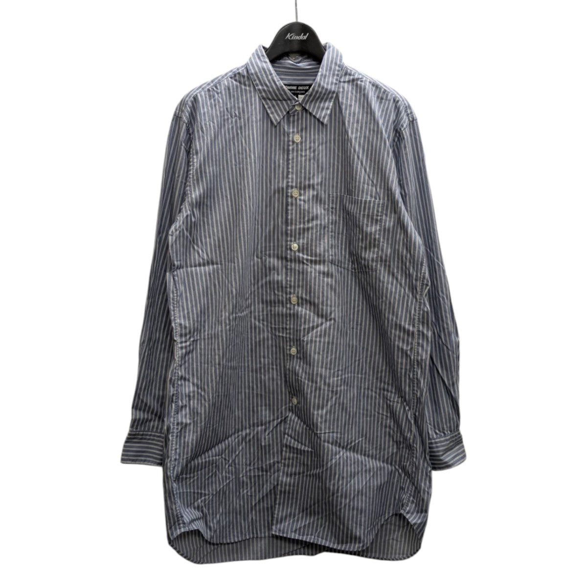 HOMME DEUX COMME des GARCONS ストライプシャツDF-B036 古着・中古-1枚目のアイテム画像