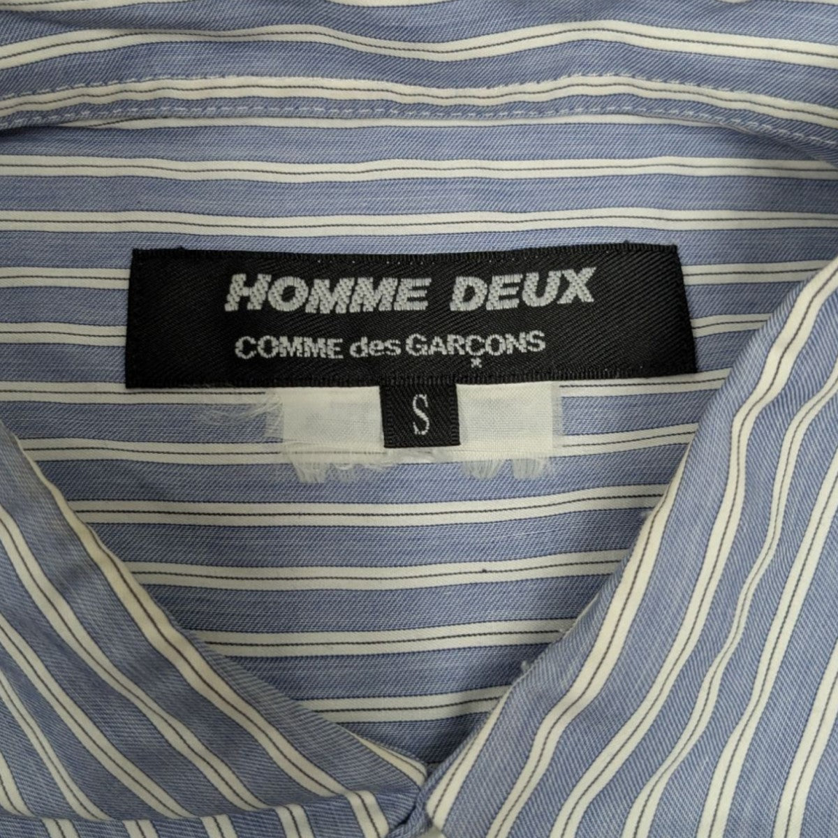 HOMME DEUX COMME des GARCONS ストライプシャツDF-B036 古着・中古-6枚目のアイテム画像