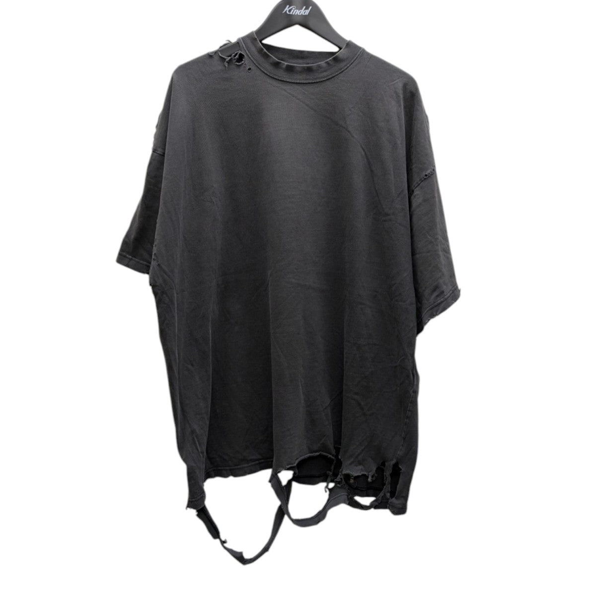 バレンシアガ　デストロイ　tシャツ デストロイ加工ロゴプリントTシャツ | BALENCIAGA