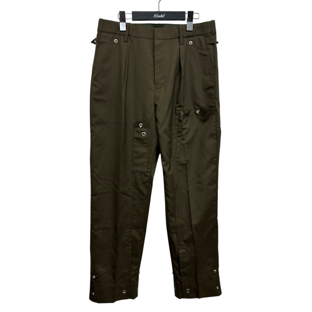 Tamme(タム) 23SS K-2B STRIGHT SLACKS 23S0086 オリーブ サイズ