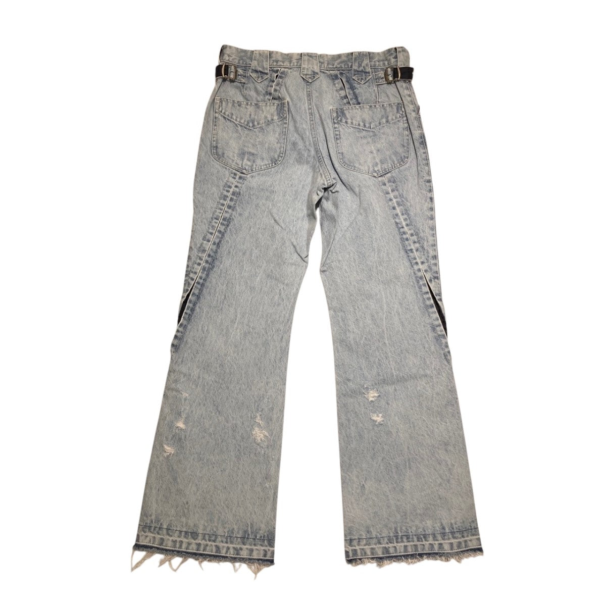 23AWCRACKS BLEACH FLARED DENIM PANTSデニムパンツ23A0108