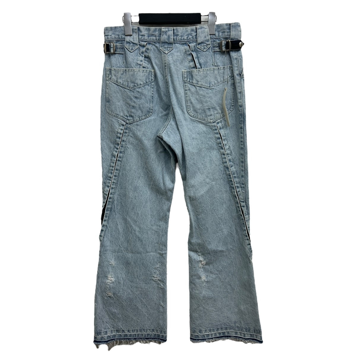 Tamme(タム) 23AW CRACKS BLEACH FLARED DENIM PANTS デニムパンツ