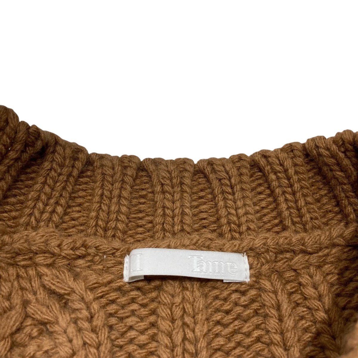 22AW13° CARBLE KNIT POケーブルニット22A0062