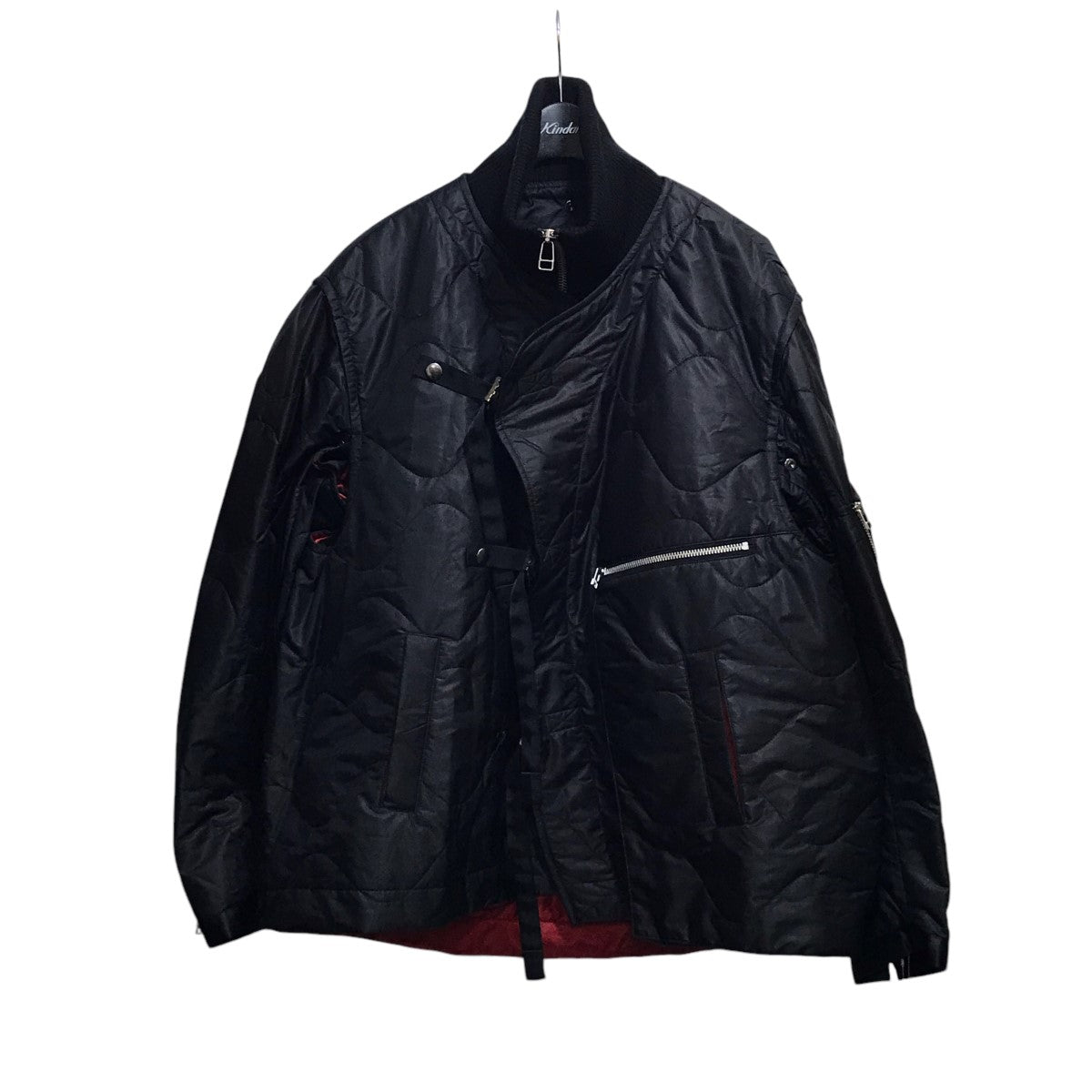 Tamme(タム) 23AW LEATHER SATIN QUILTING JERKIN BLOUSON キルティングジャケット 23A0117  ブラック サイズ 1｜【公式】カインドオルオンライン ブランド古着・中古通販【kindal】