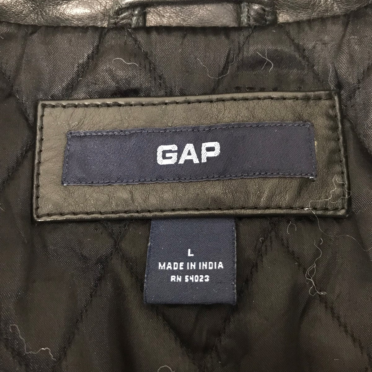OLD GAP | Tバック 肉厚 レザー カーコート 黒 L - 札幌