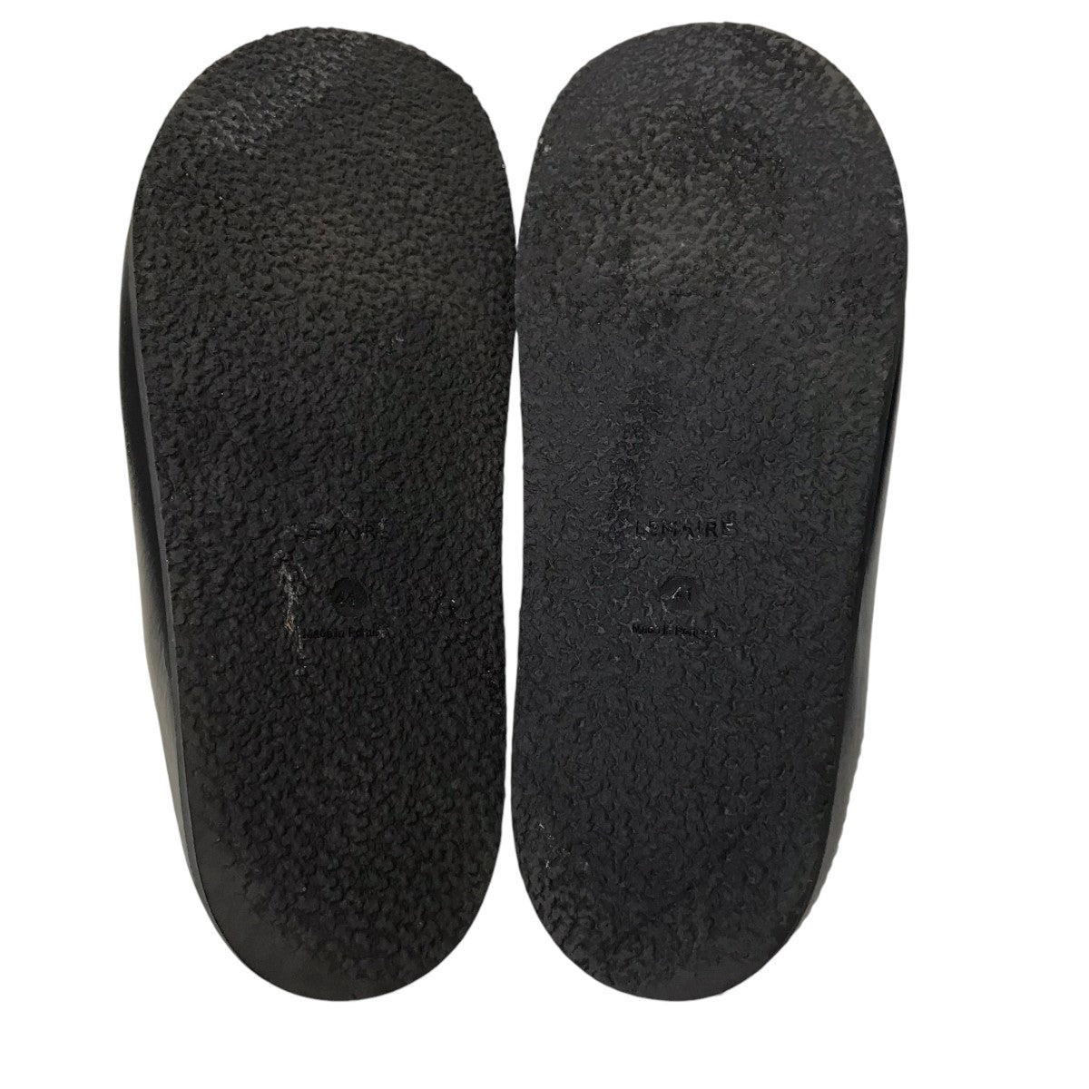 【LEMAIRE】FUSSBETT SANDALS レザー スリッポン サンダル LEMAIRE(ルメール) FUSSBETT SANDALSレザーサンダル ブラック