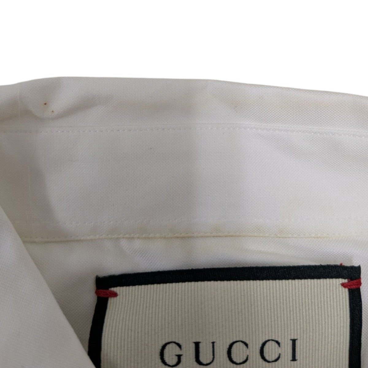 GUCCI(グッチ) 胸ロゴシャツ 604132 ZEN5 ホワイト サイズ 42