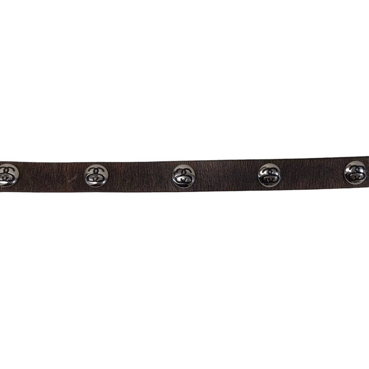 stussy SS LINK STUDDED BELT スタッズレザーベルトの古着・中古アイテム