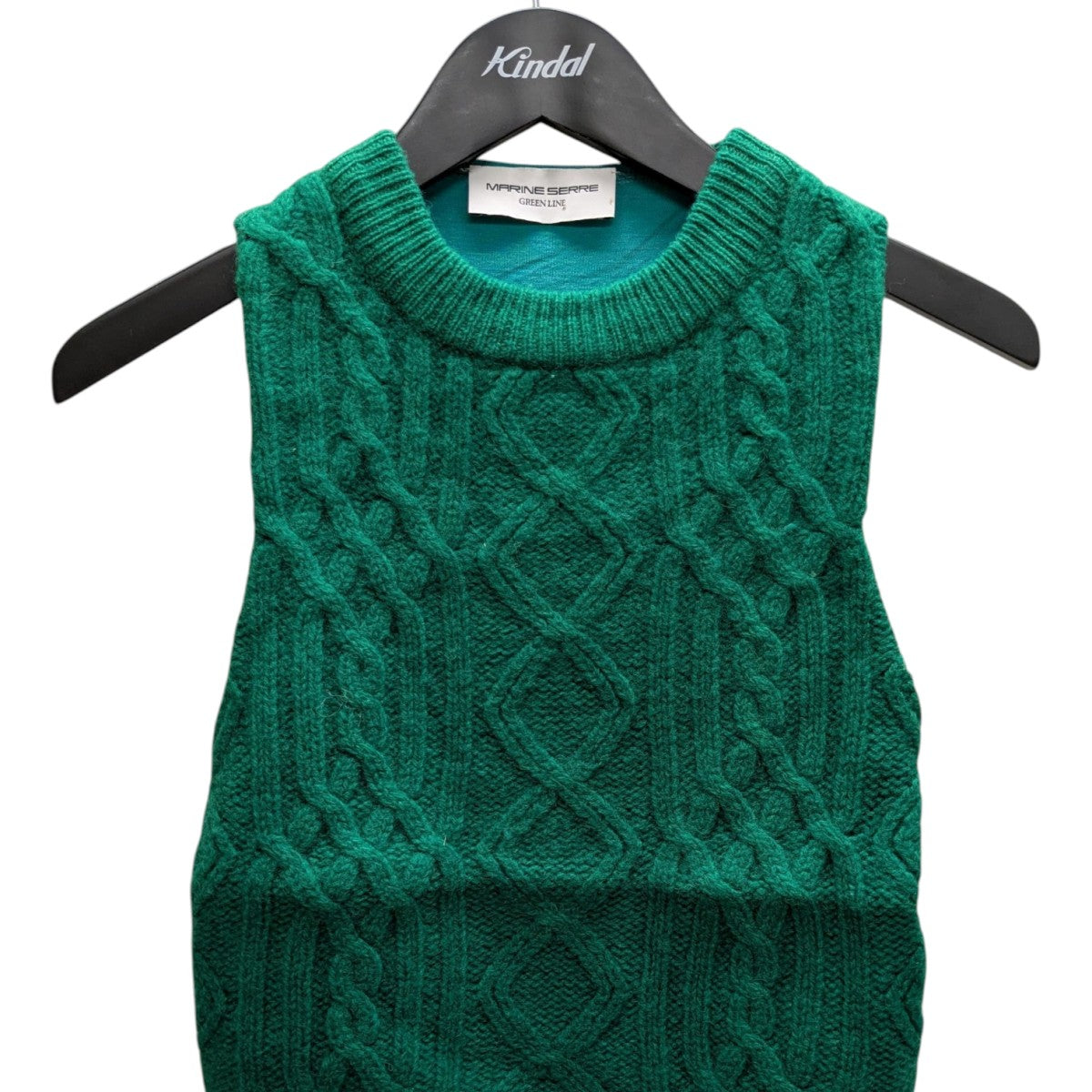 marine serre(マリーンセル) ノースリーブニット グリーン サイズ M