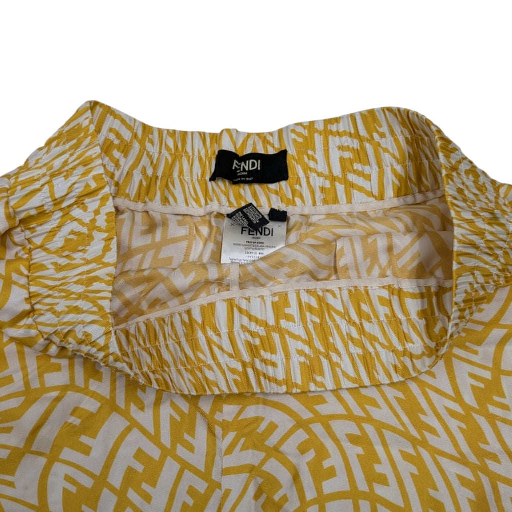 FENDI(フェンディ) ズッカ柄 シルク ショートパンツ 12CPF-21-809 
