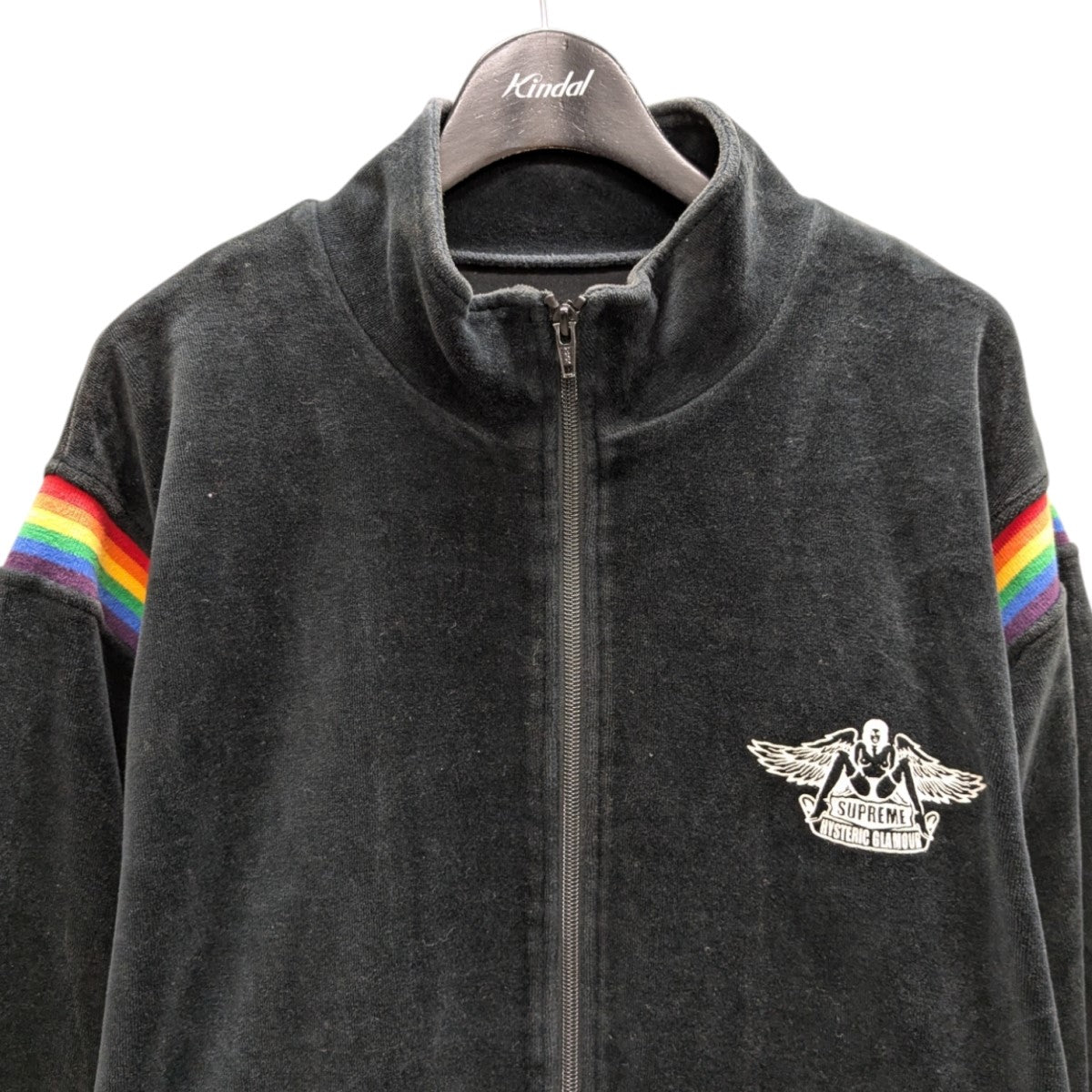 HYSTERIC GLAMOUR ベロアブルゾン SUPREME×Hysteric Glamour Velour Track Jacketベロアジップ