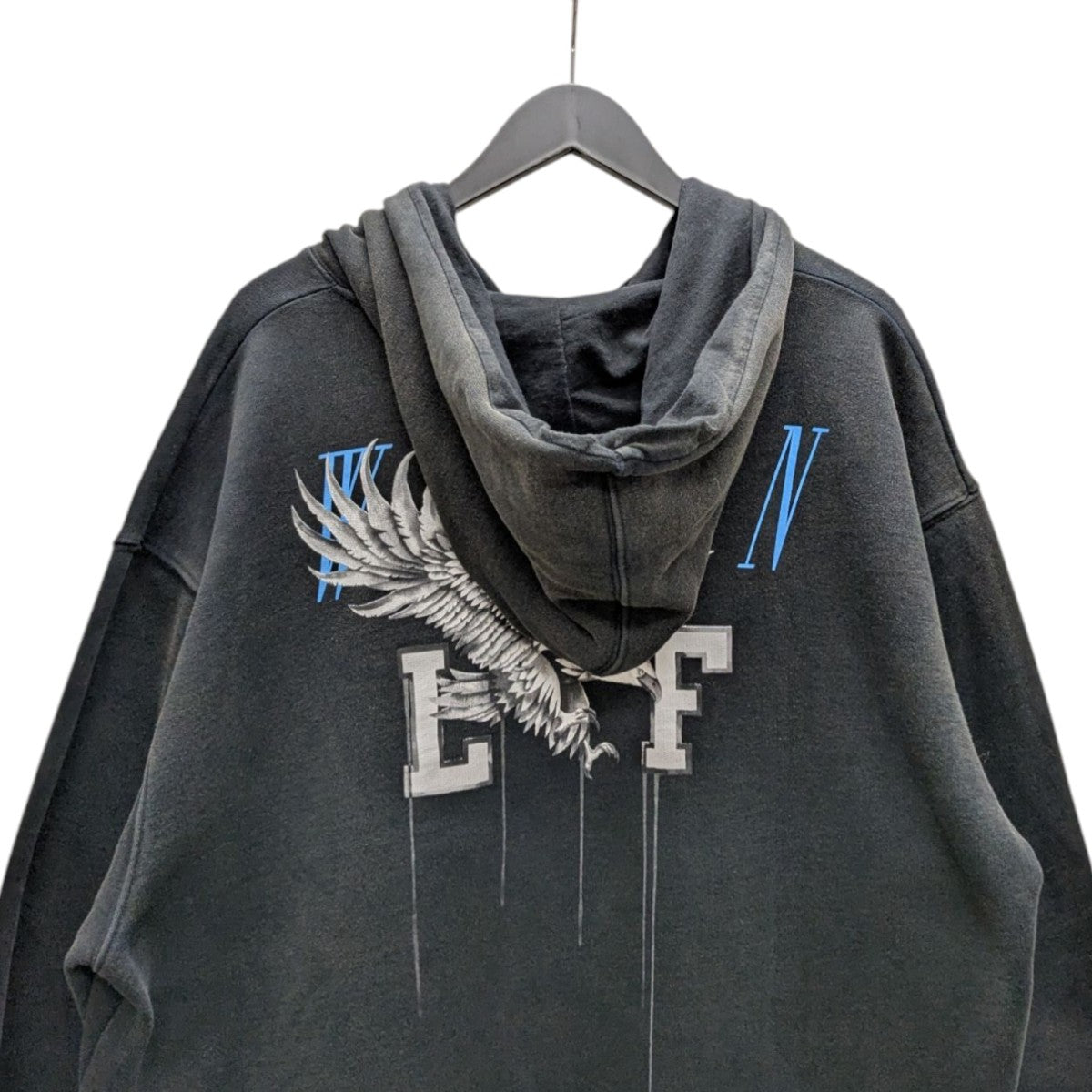 OFFWHITE イーグルプリントフーディ 古着・中古-5枚目のアイテム画像