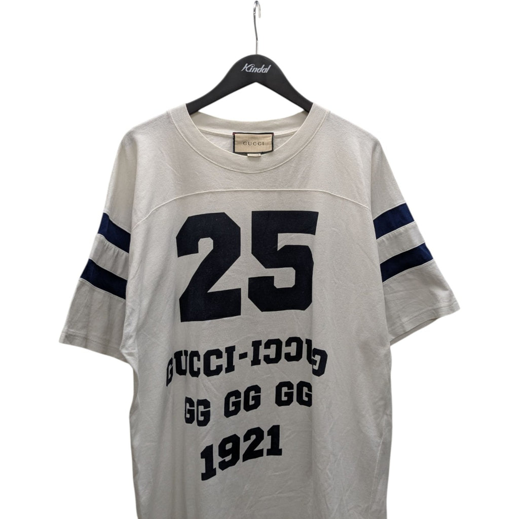GUCCI(グッチ) ロゴナンバリング クルーネック フットボールTシャツ 