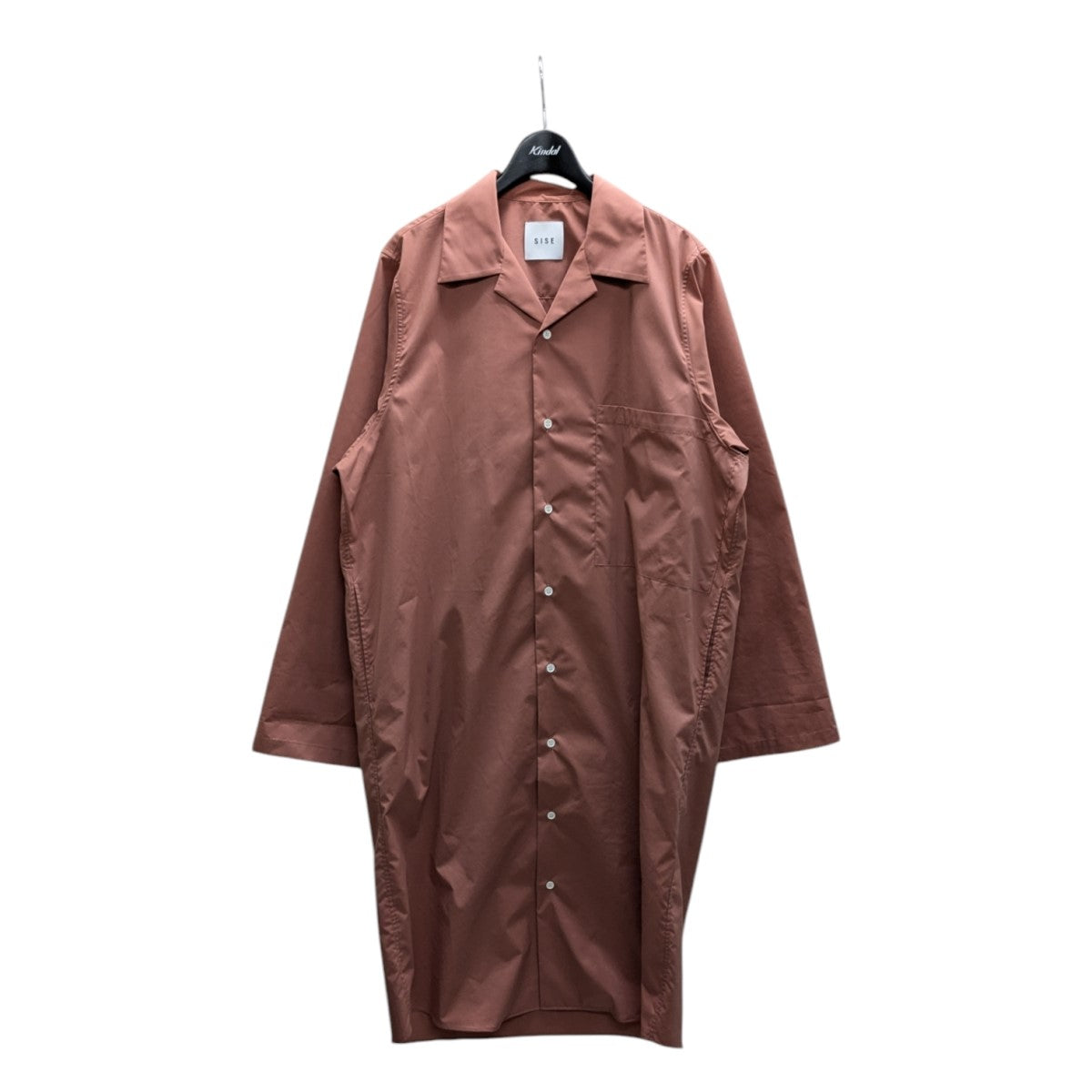 Sise OPEN COLLAR LONG SHIRTシャツコート18AW-SH-05 古着・中古-1枚目のアイテム画像