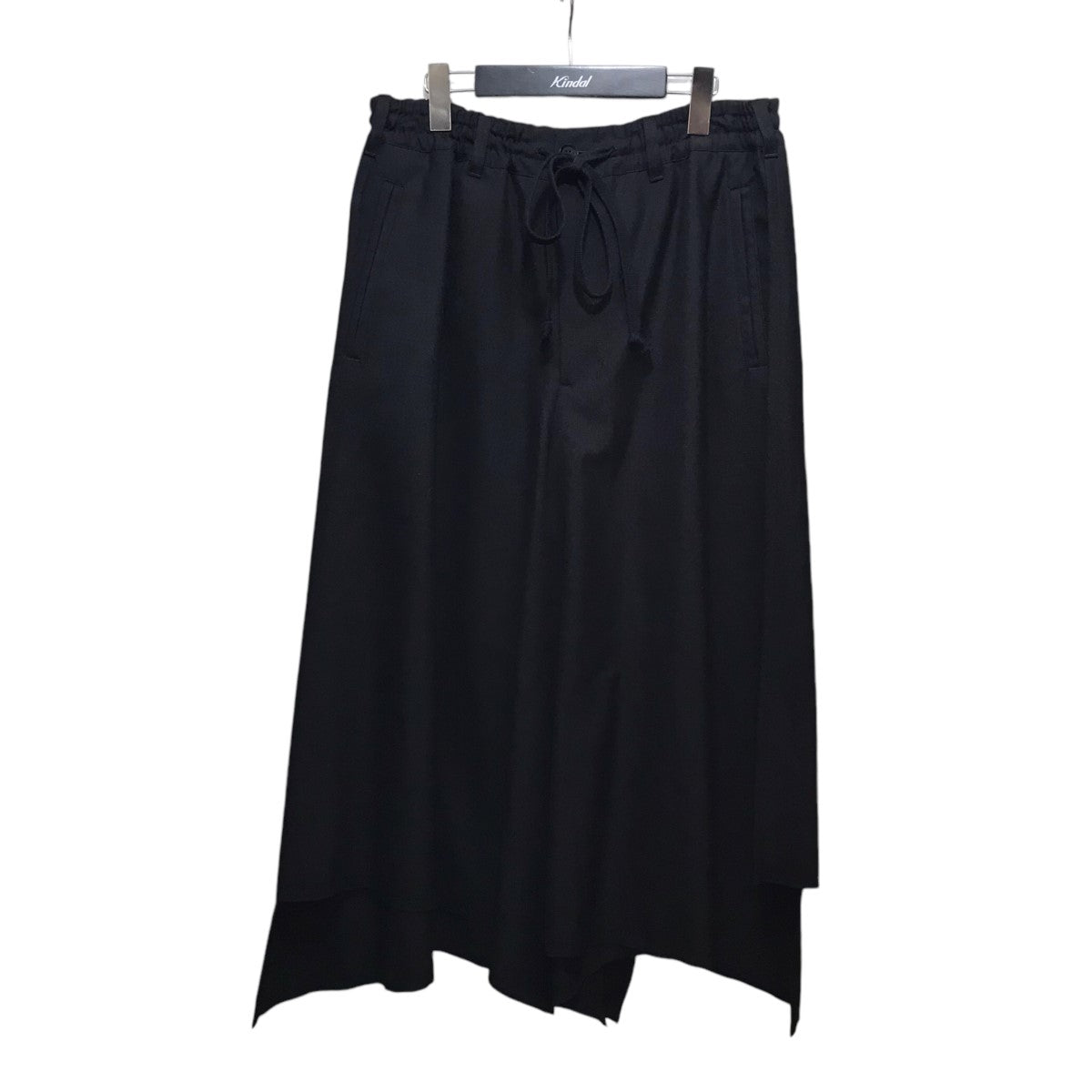 GROUND Y(グラウンドワイ) WOOL POLYESTER GABARDINE HYBRID  SKIRT-PANTSウールギャバスカートパンツGA-P09-100