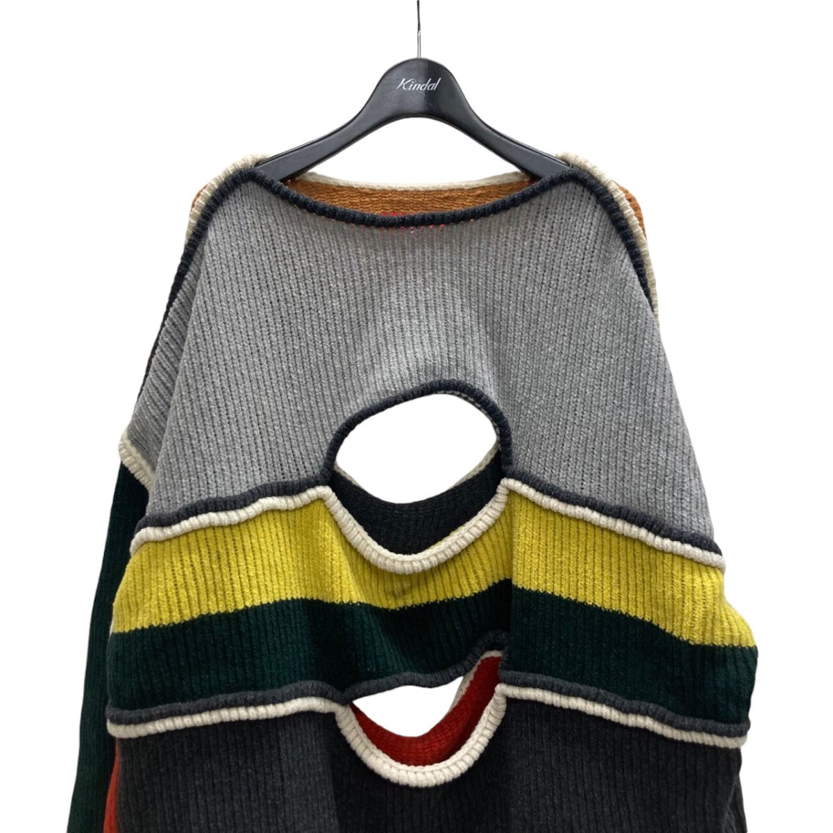 ECKHAUS LATTA ニヒリストカットアウトウールセーター764-EL-PS20-M 古着・中古-2枚目のアイテム画像