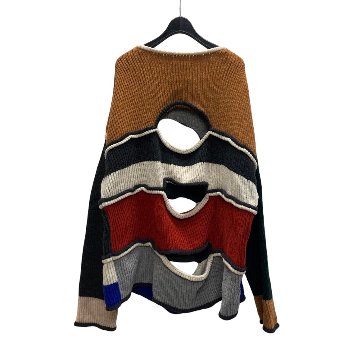 ECKHAUS LATTA ニヒリストカットアウトウールセーター764-EL-PS20-M 古着・中古-3枚目のアイテム画像