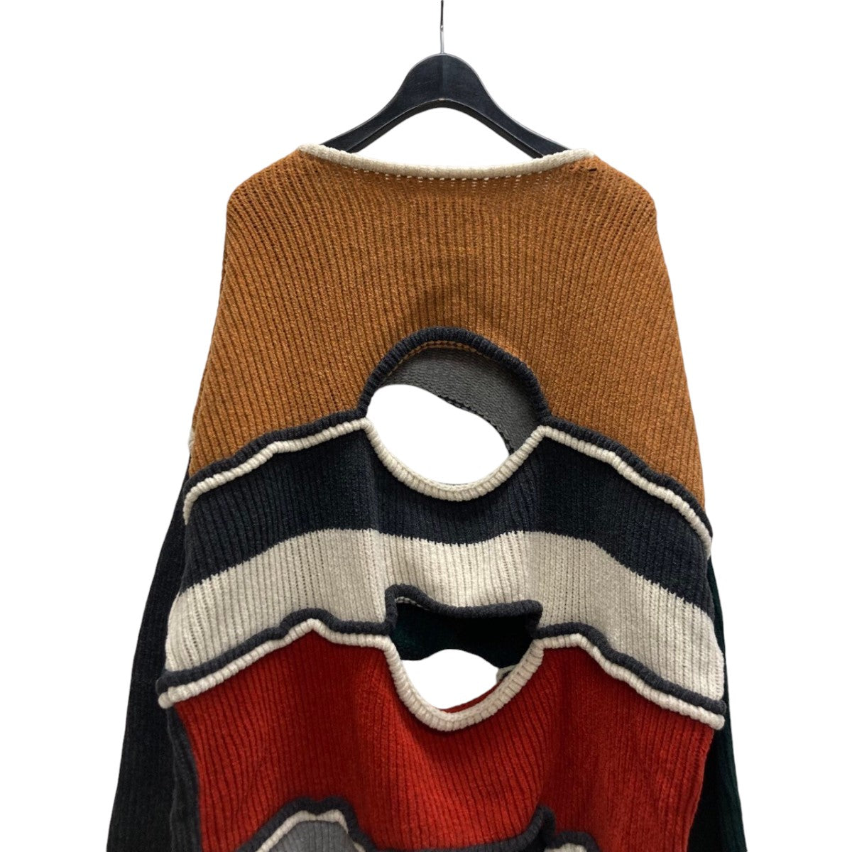 ECKHAUS LATTA ニヒリストカットアウトウールセーター764-EL-PS20-M 古着・中古-4枚目のアイテム画像