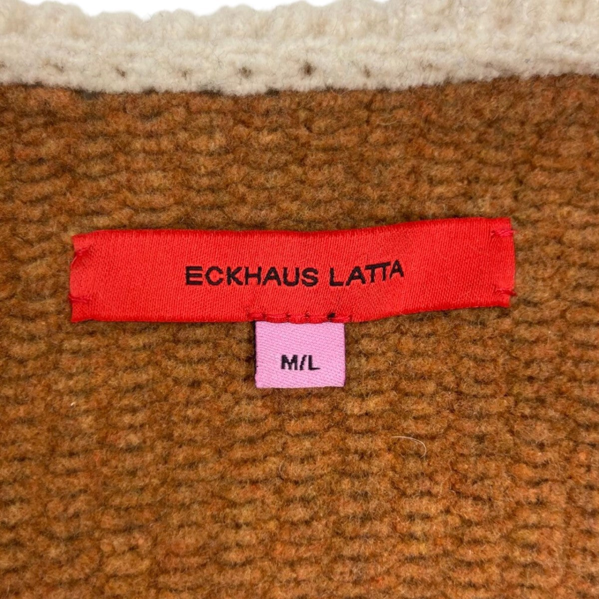 ECKHAUS LATTA ニヒリストカットアウトウールセーター764-EL-PS20-M 古着・中古-6枚目のアイテム画像