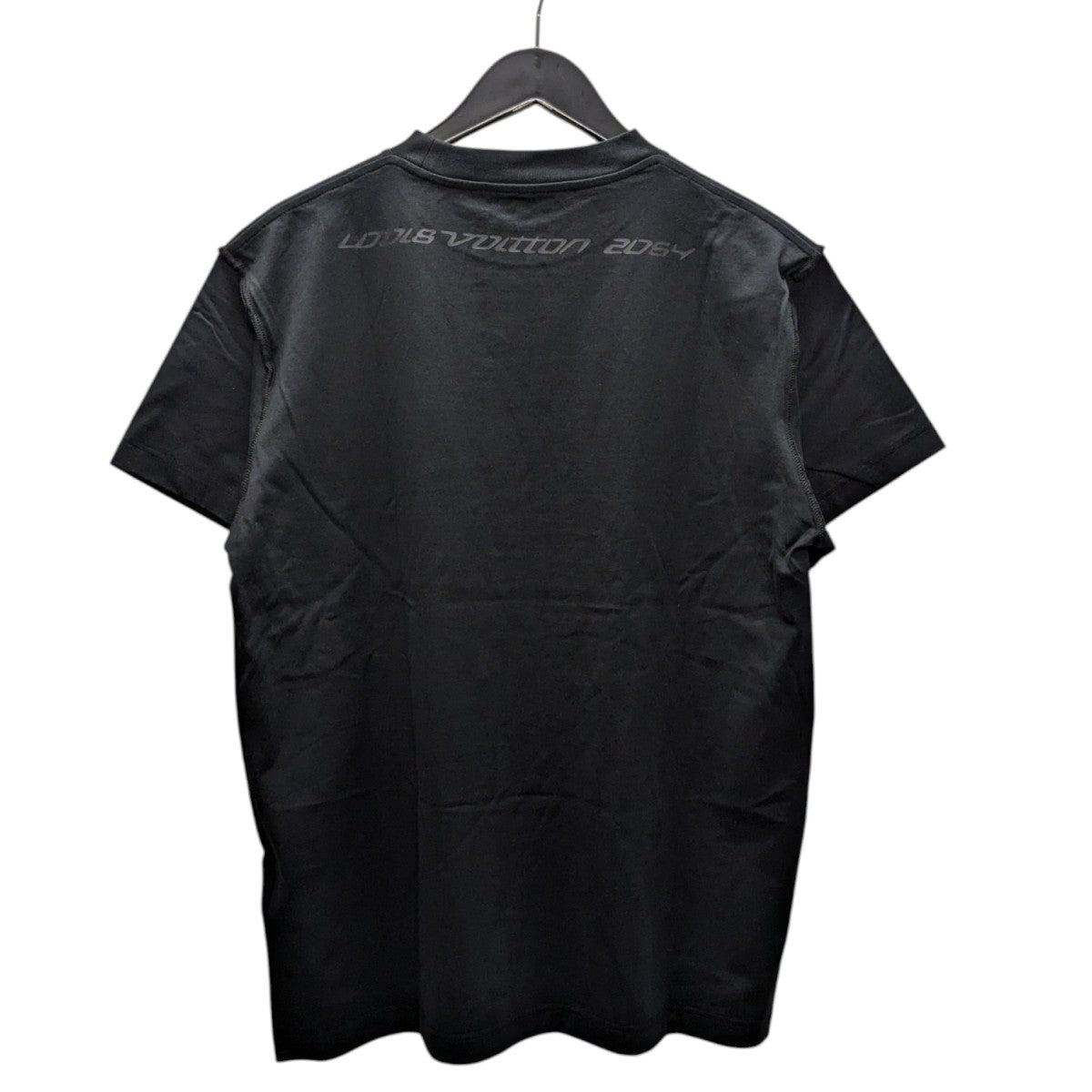 【定番ブラック】ルイヴィトン 両面プリントTシャツ ビッグロゴ 袖ロゴ 黒 M ルイヴィトン LVロゴ Tシャツ ブラック メンズ 半袖 - メルカリ