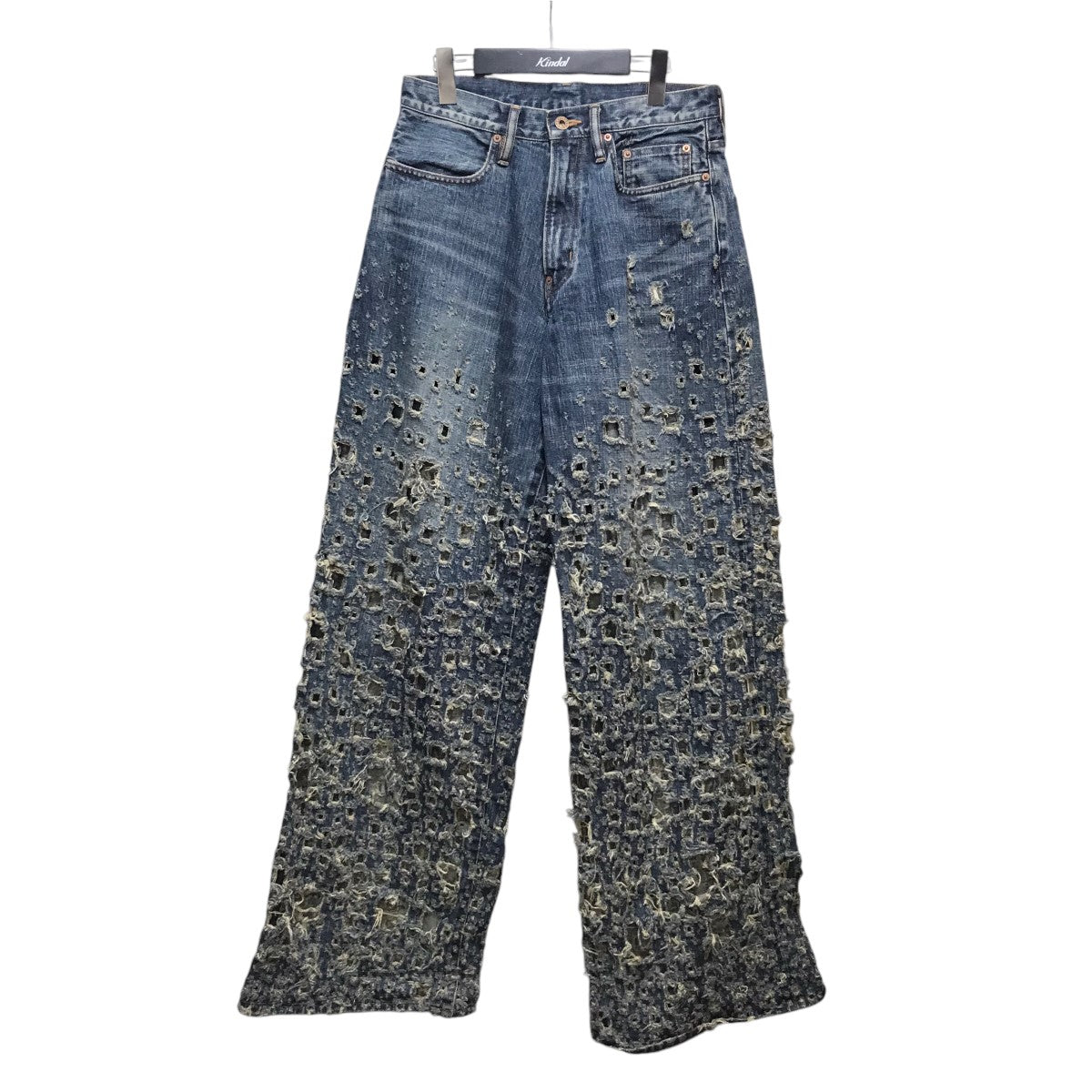 CRASHED MODERN DENIM WIDE TROUSERSデニムパンツ2441000424