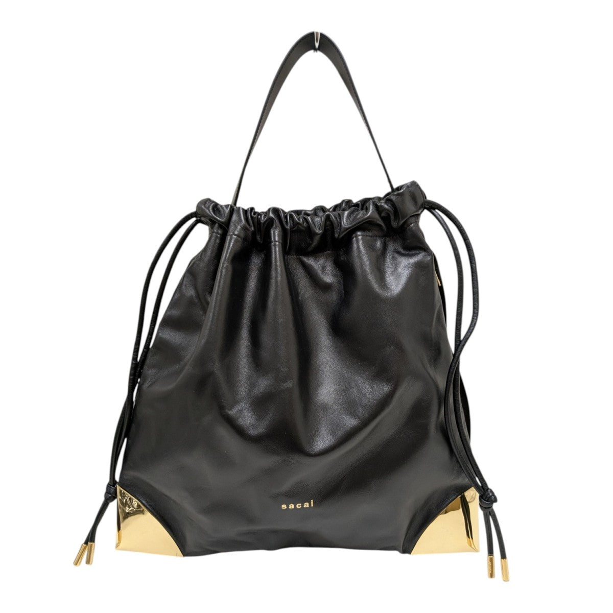 sacai ブラック　フローラル　巾着　kinchaku タグ有り s Kinchaku / Nylon Twill(24-0700S )-BLACK 001- | セレクト