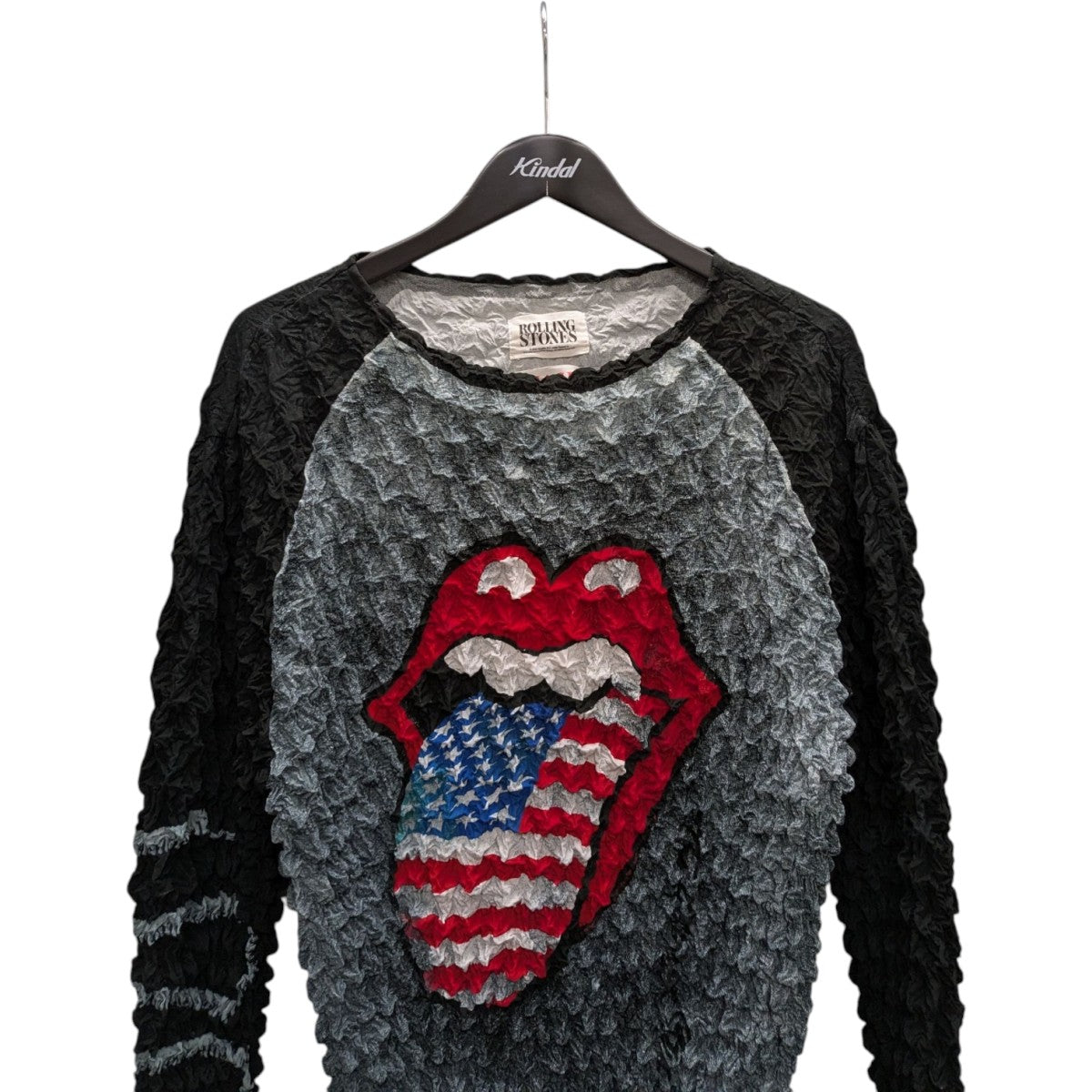 TONGUE AND LIPS POPCORNRAGLAN L S T-SHIRTローリングスローンズポップコーンカットソーMVFW-CS0122RS