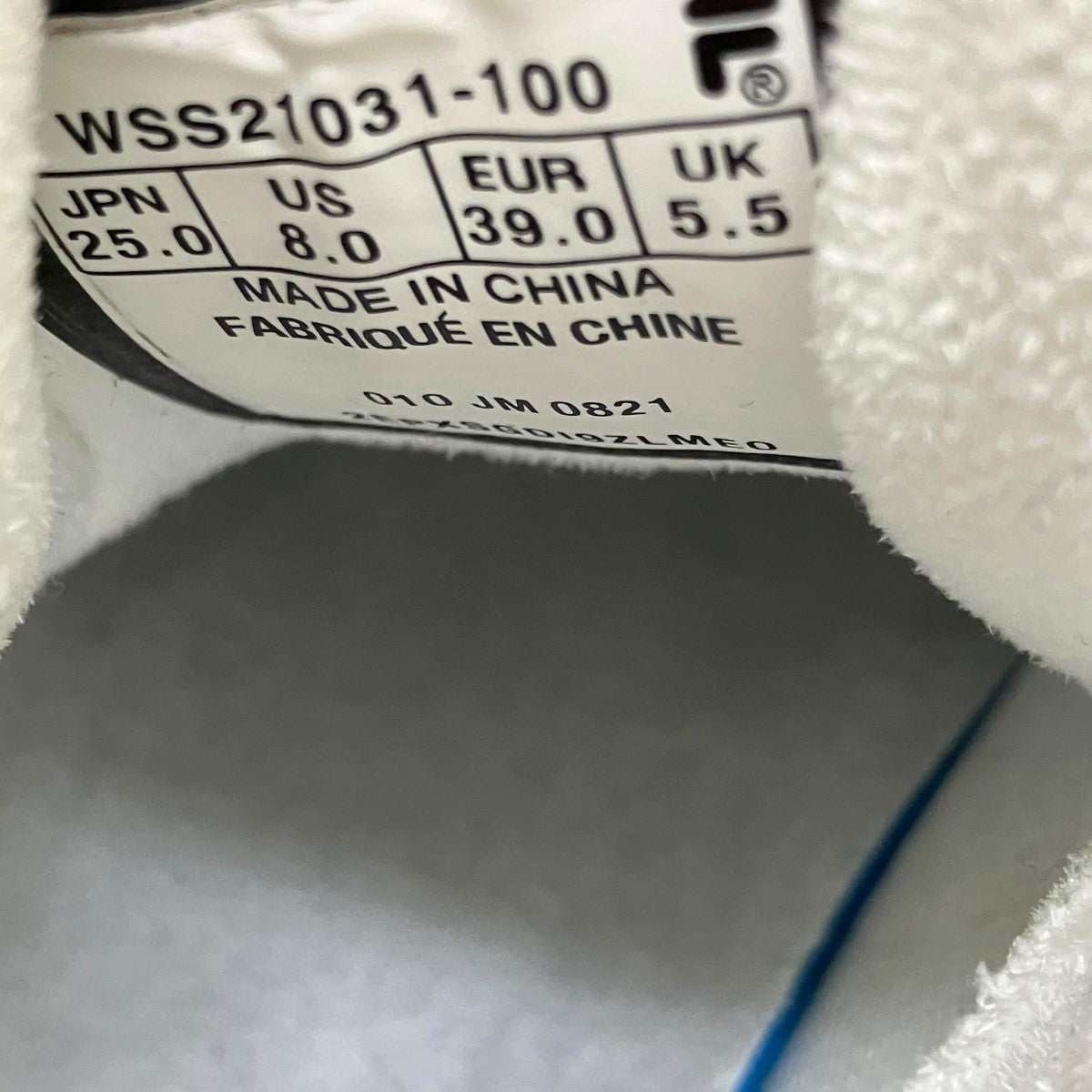 FILA スニーカー レディース タルガクラブ USS24011 050 100