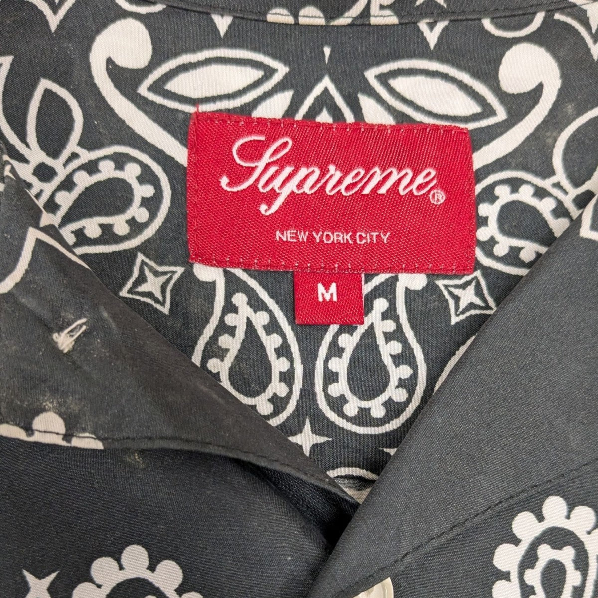 Supreme(シュプリーム) Bandana Silk Shirt半袖バンダナシルク