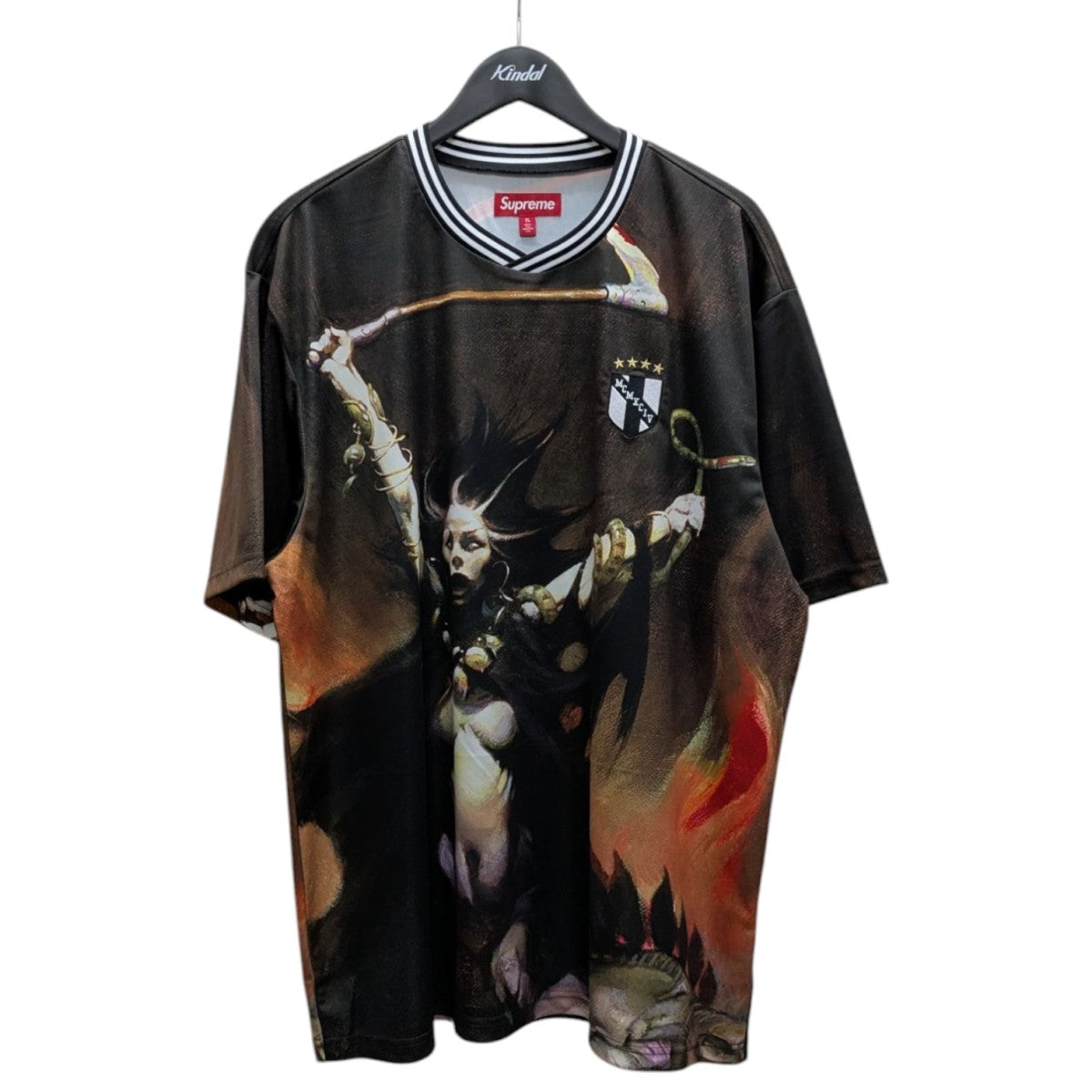 supreme ゲームシャツ　サッカーシャツ Supreme×Frank Frazetta 24AWSoccer Jerseyゲームシャツ