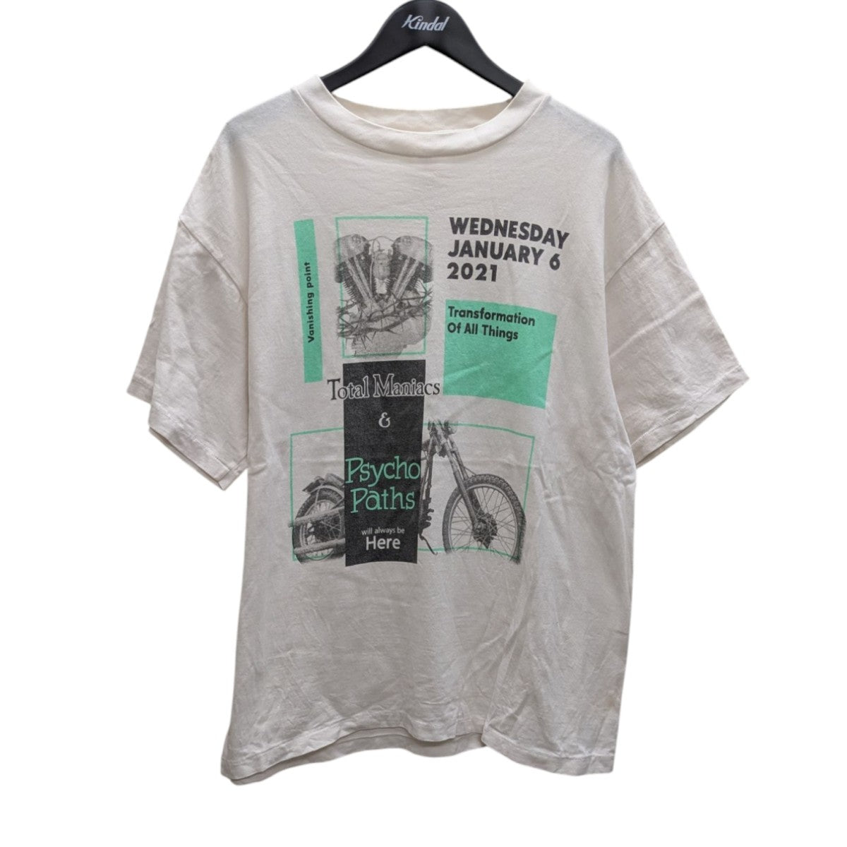 SAINT 24AWCP SS TEE SUN ヴィンテージ加工Tシャツ SAINT MICHAEL(セントマイケル) 24AWCP SS TEE ／ SUN USED