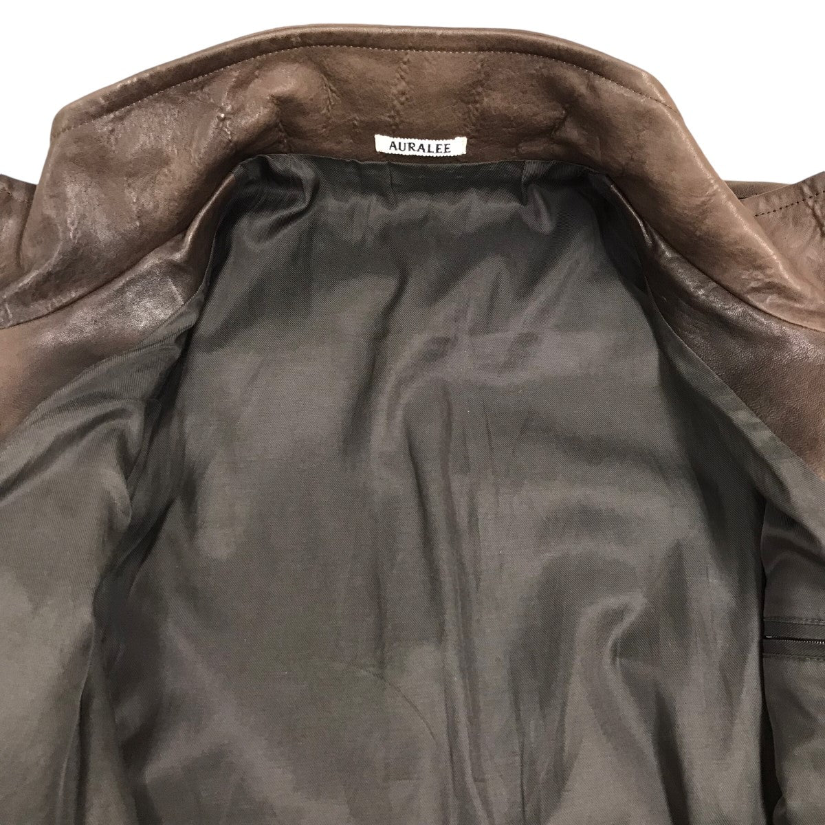 AURALEE(オーラリー) HEAVY LAMB LEATHER ZIP BLOUSON