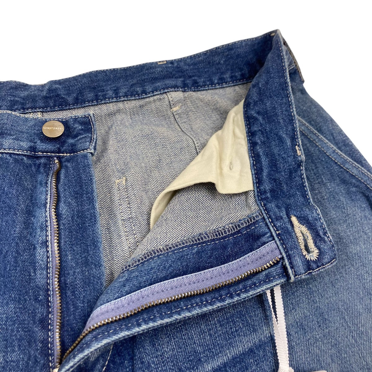 Graphpaper(グラフペーパー) Selvage Denim Cargo Pantsワイド