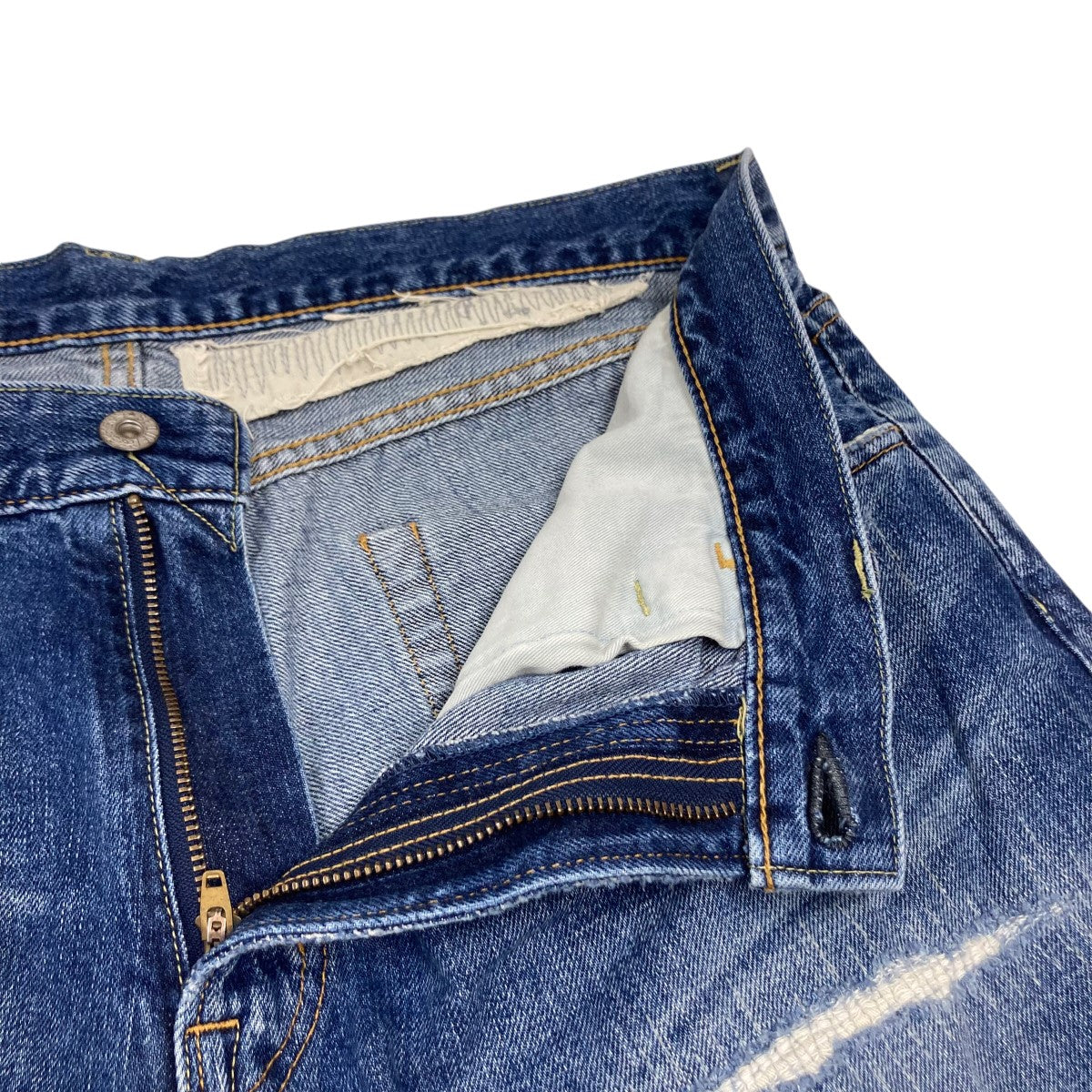 SEQUEL×FRAGMENT DESIGN ダメージデニムパンツ インディゴ