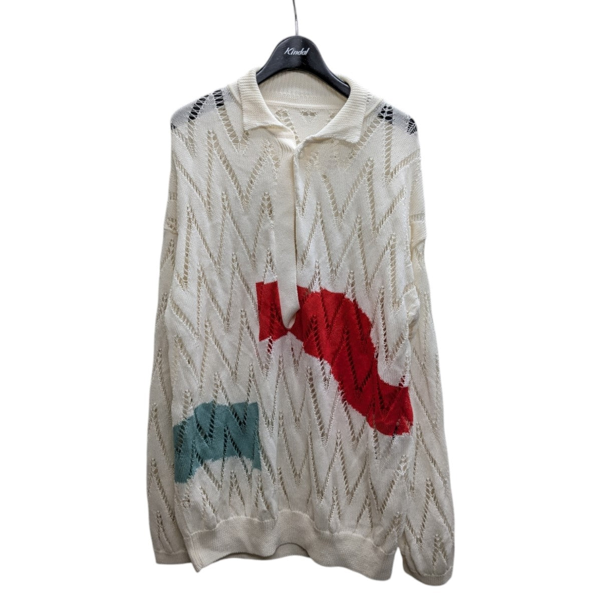 24SSpainting knit poloニット0424010501