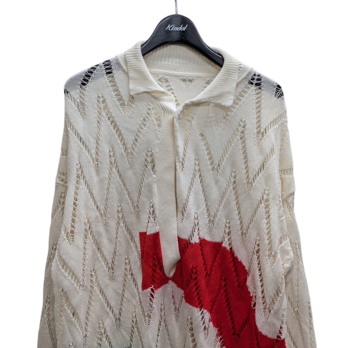 24SSpainting knit poloニット0424010501