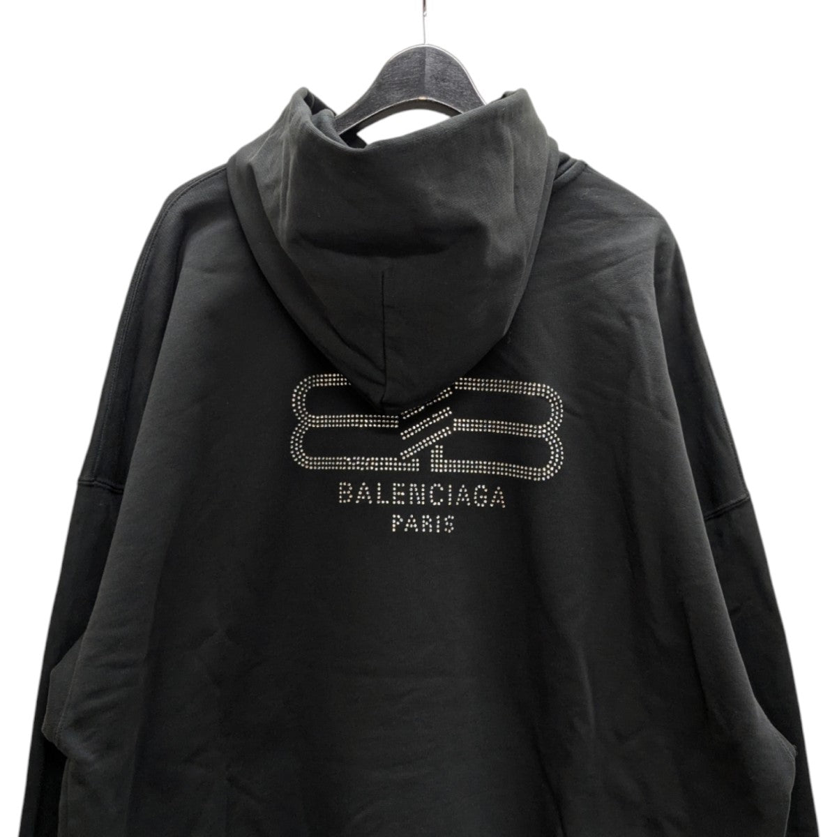 BALENCIAGA ロゴ パーカー xs BALENCIAGA（バレンシアガ）パーカー 黒 サイズ:XS メンズ