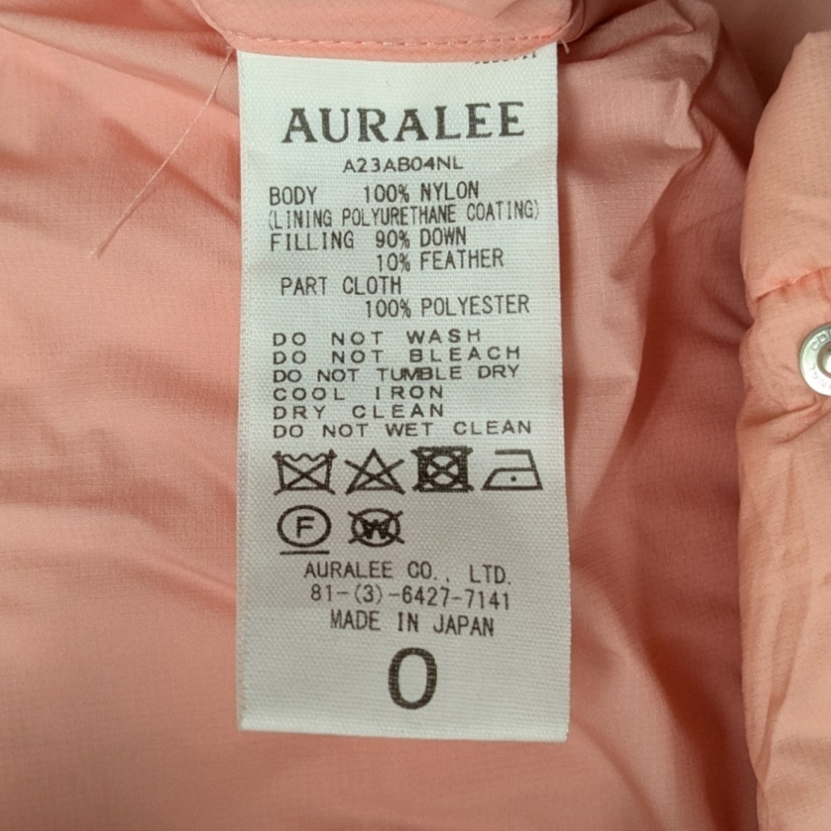 ダウンジャケットA23AB04NL