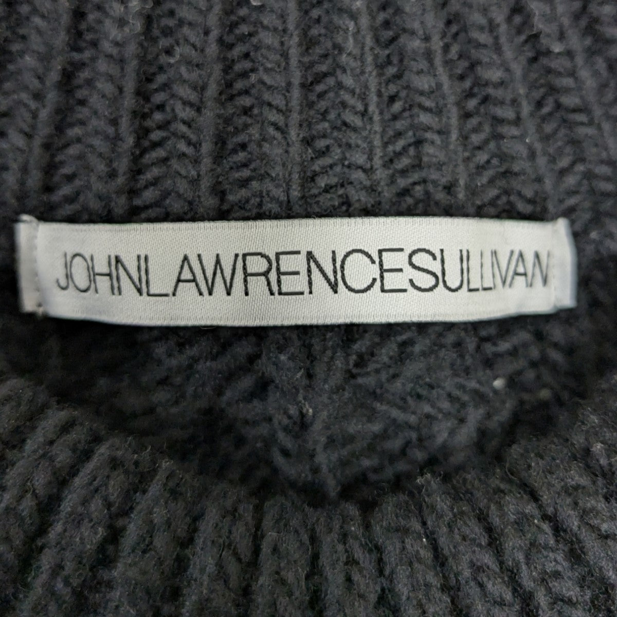 ジョンローレンスサリバンのZIPPED FISHERMAN KNIT SWEATER ジップデザインニットです。 JOHN LAWRENCE SULLIVAN 古着・中古 トップス アイテム