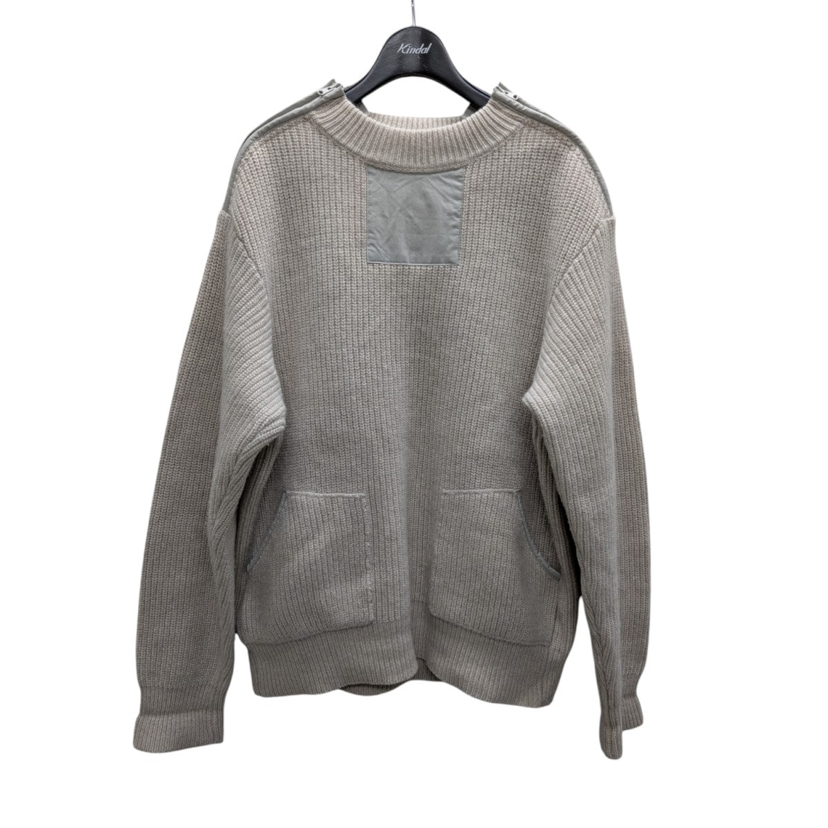 motivmfg ニット　48サイズ Motivmfg(モチーフエムエフジー) ジップデザインニット ベージュ