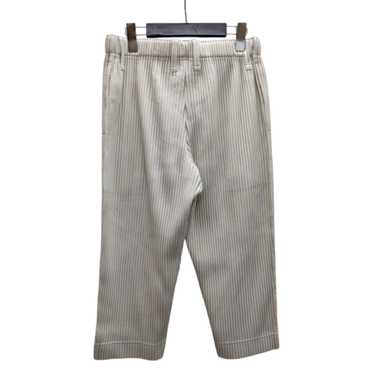 HOMME PLISSE ISSEY MIYAKE クロップド テーパードパンツHP91JF140 古着・中古-3枚目のアイテム画像