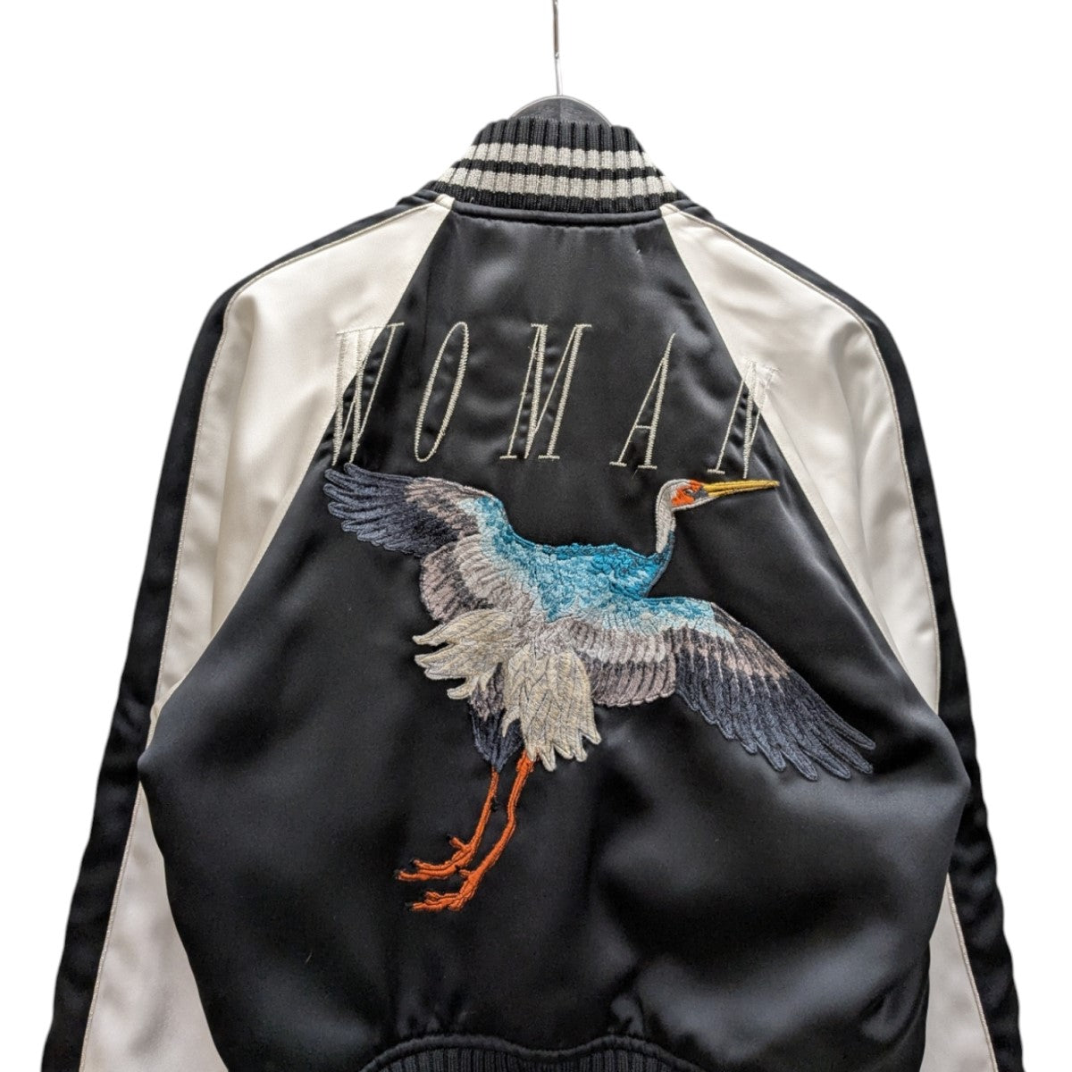 Off-White】リネンバーシティジャケット (Off-White/スカジャン