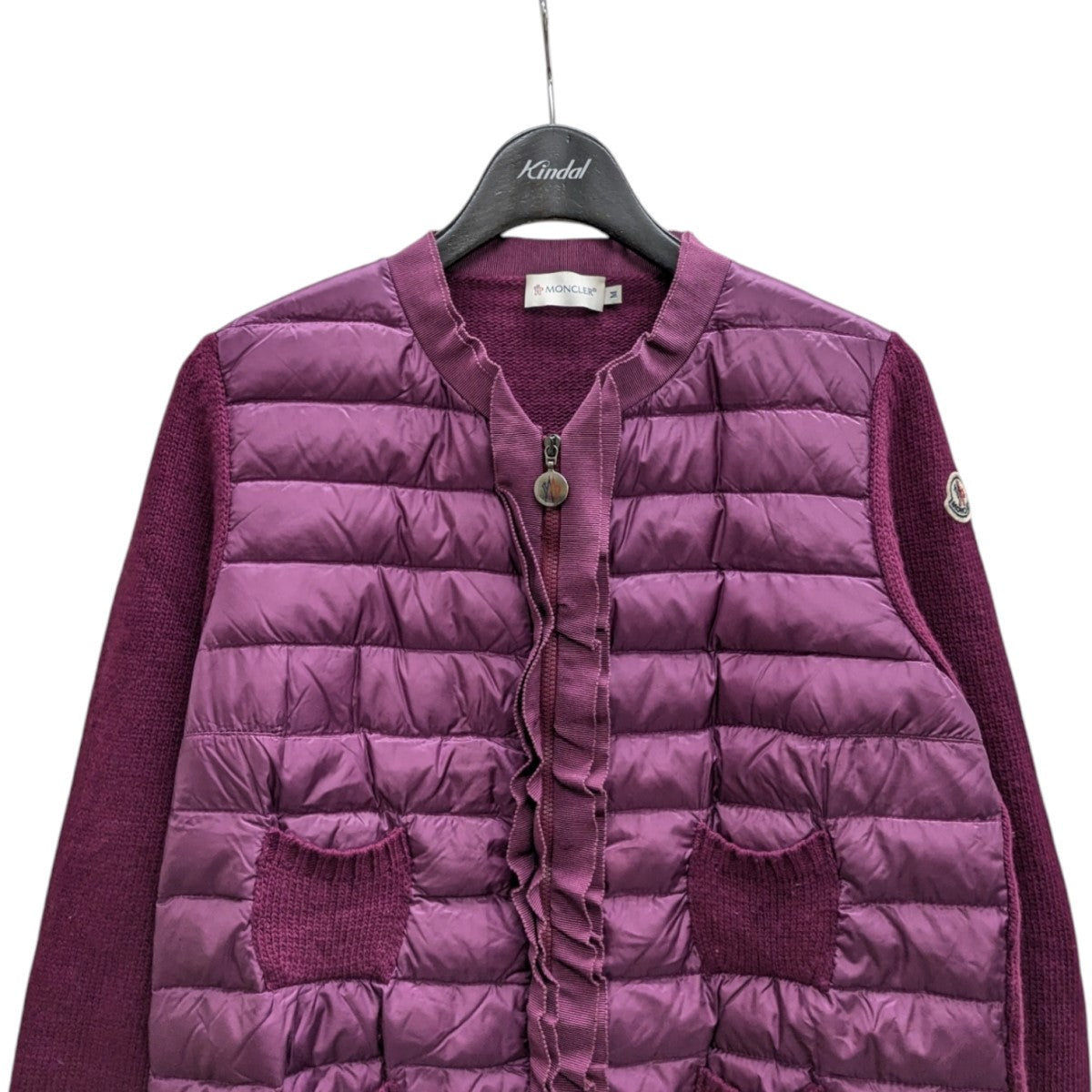 MONCLER(モンクレール) MAGLIONE TRICOT ALLA COREANAジップダウン切替 