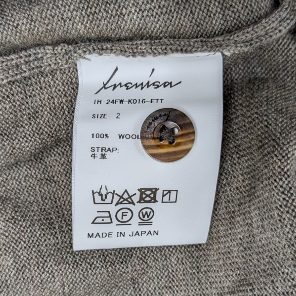 IRENISA(イレニサ) 24AWニットIH-24FW-K016-ETT IH-24FW-K016