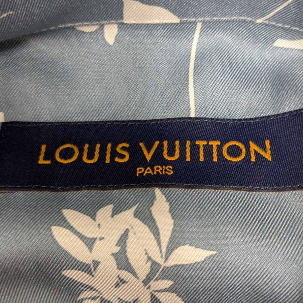 LOUIS VUITTON(ルイヴィトン) LVリーフシルク長袖シャツ RM222Q