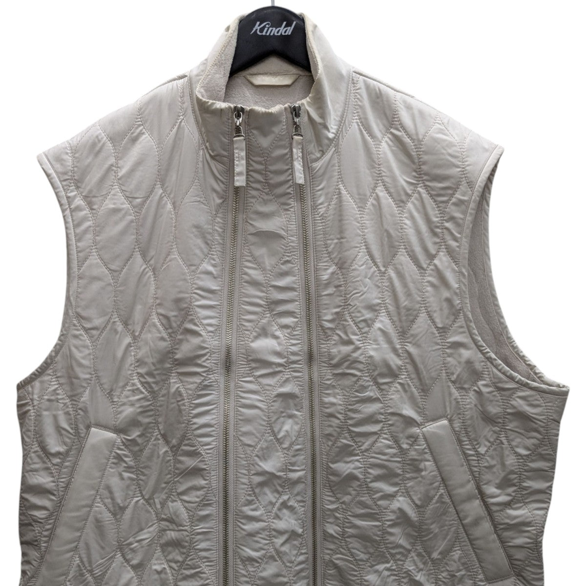 W-ZIP QUILTED VEST キルテッドベスト