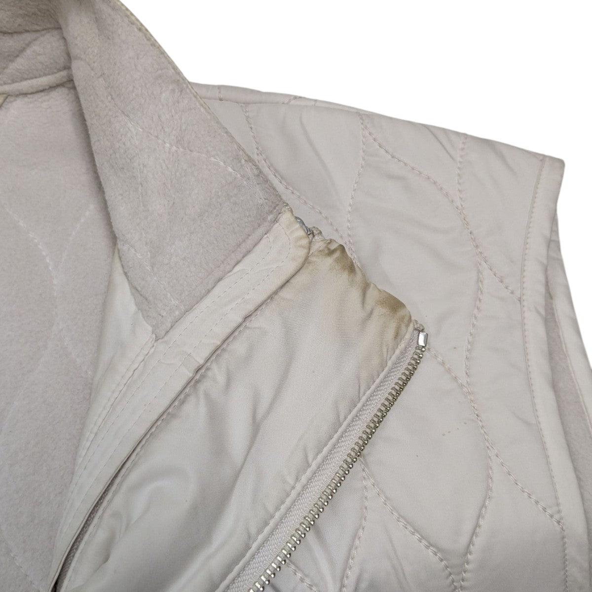 W-ZIP QUILTED VEST キルテッドベスト