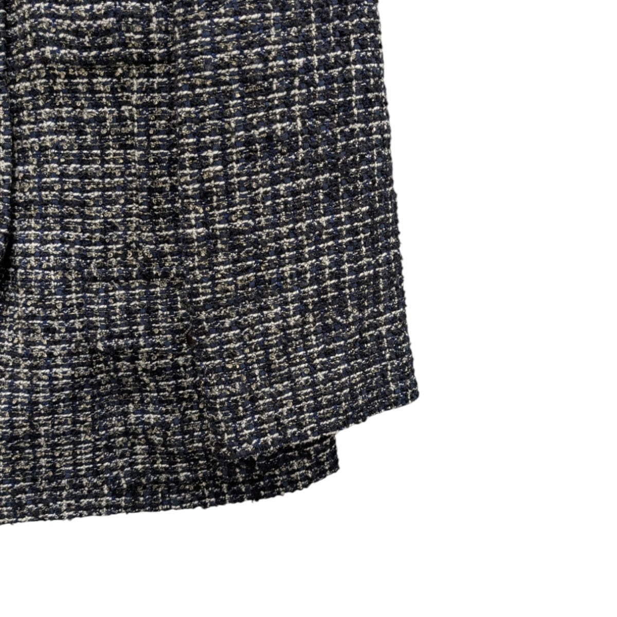 CHANEL(シャネル) ノーカラーツイードジャケット P44672V32755