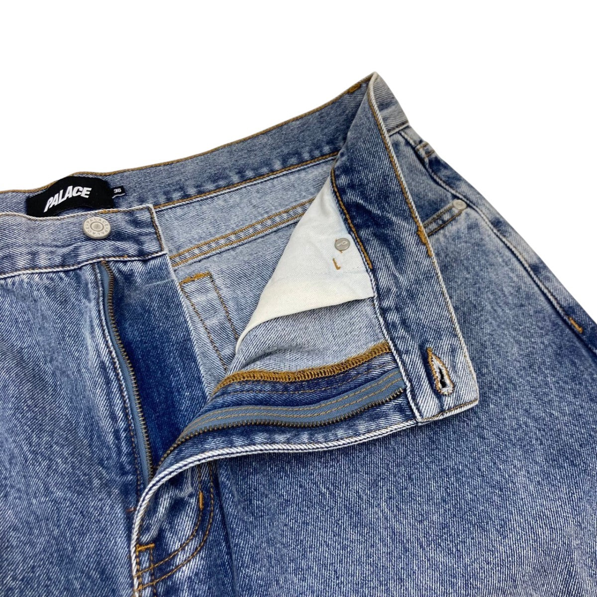 PALACE(パレス) P90 BAGGY JEANデニムパンツ インディゴ サイズ